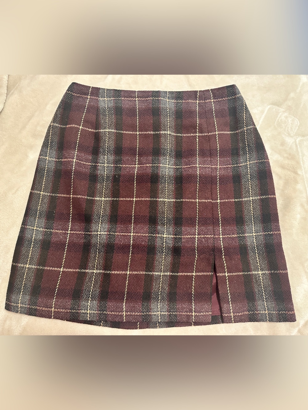 Vintage Fairweather Plaid Wool Blend Skirt Size 4 Women’s